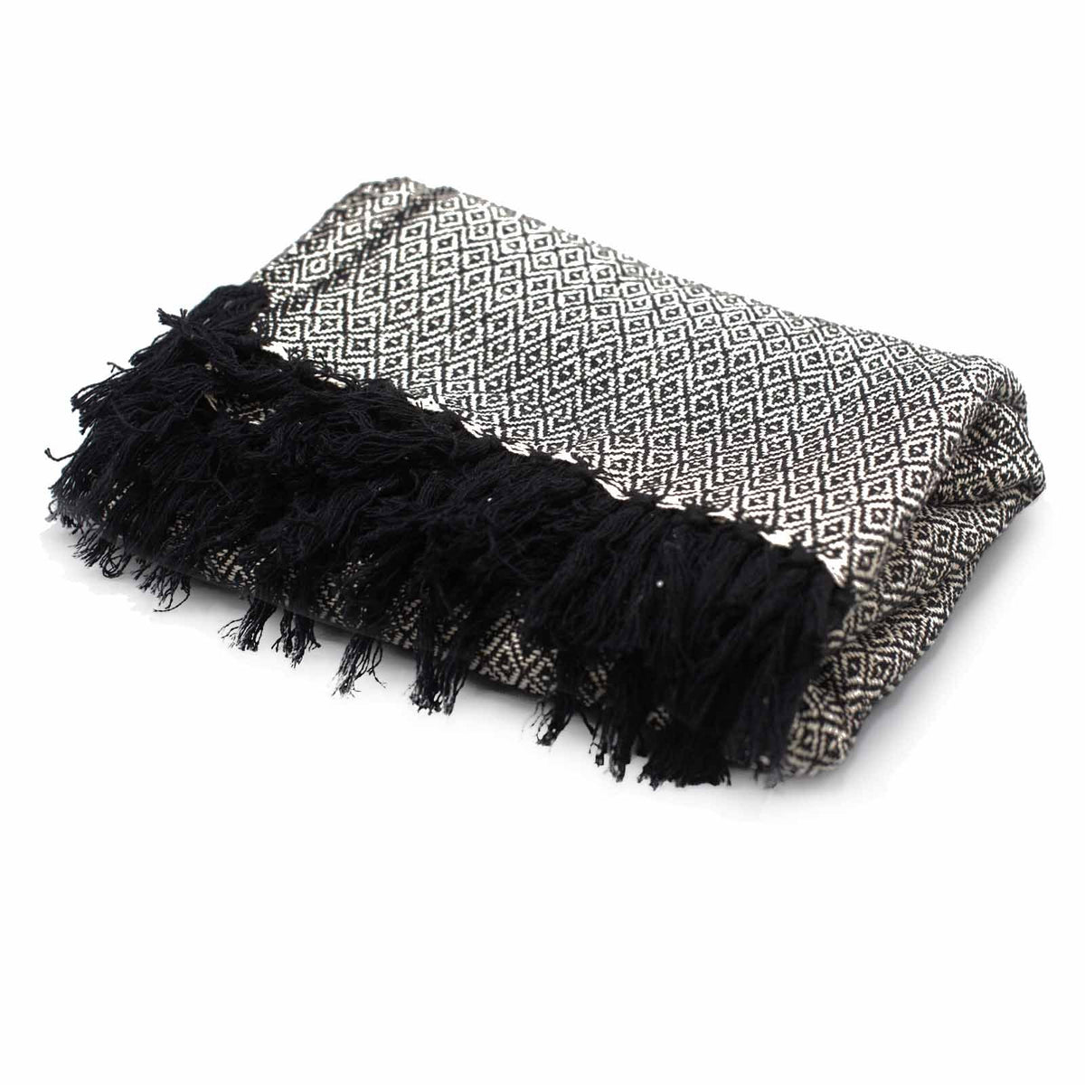 Halveno Home charcoal cotton throw