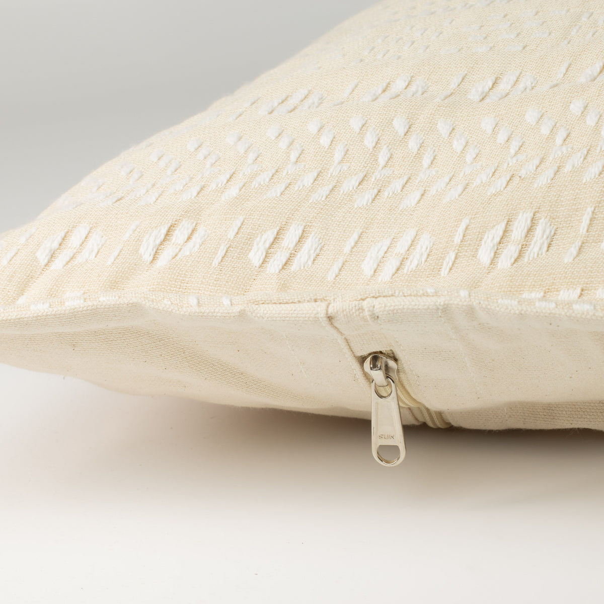 Soft Stone woven cotton cushion cover, 60 × 60 cm