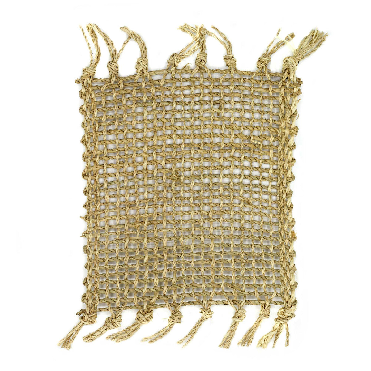 Natural Seagrass Coasters — Set of 4